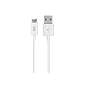Monoprice USB Type-A to Micro Type-B Cable - Polycarbonate Connector Heads, 2.4 Amp, 22/30AWG, 3 Feet, White - Select Series, 3ft