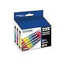 EPSON 222 Claria Ink Standard Capacity Color Combo Pack (T222520-S) Works with WorkForce WF-2960, Expression XP-5200
