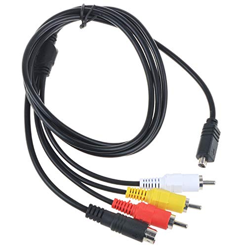PK Power 5ft AV A/V Audio Video TV Cable Cord Lead Compatible with Sony Handycam DCR-DVD92/e DCR-DVD406 e
