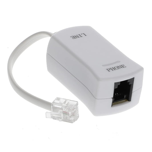 InstallerParts DSL Modem Phone Filter - for Interference Elimination and Static Noise Blocker | for Answering Machine, Fax Machine, Telephones