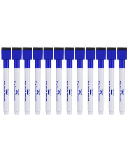 Mr. Pen- Magnetic Dry Erase Markers, 12 Pack, Blue