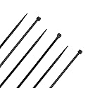 4-Inch Nylon Cable Ties, Black, 18 lbs, 100 Pack