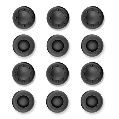 VizGiz 12 Pack Universal Thumbstick Grips PS4 Thumb Grip Analog Stick Covers Joystick Controller Cap Silicone Precision Rubber for PS4 Xbox ONE Xbox