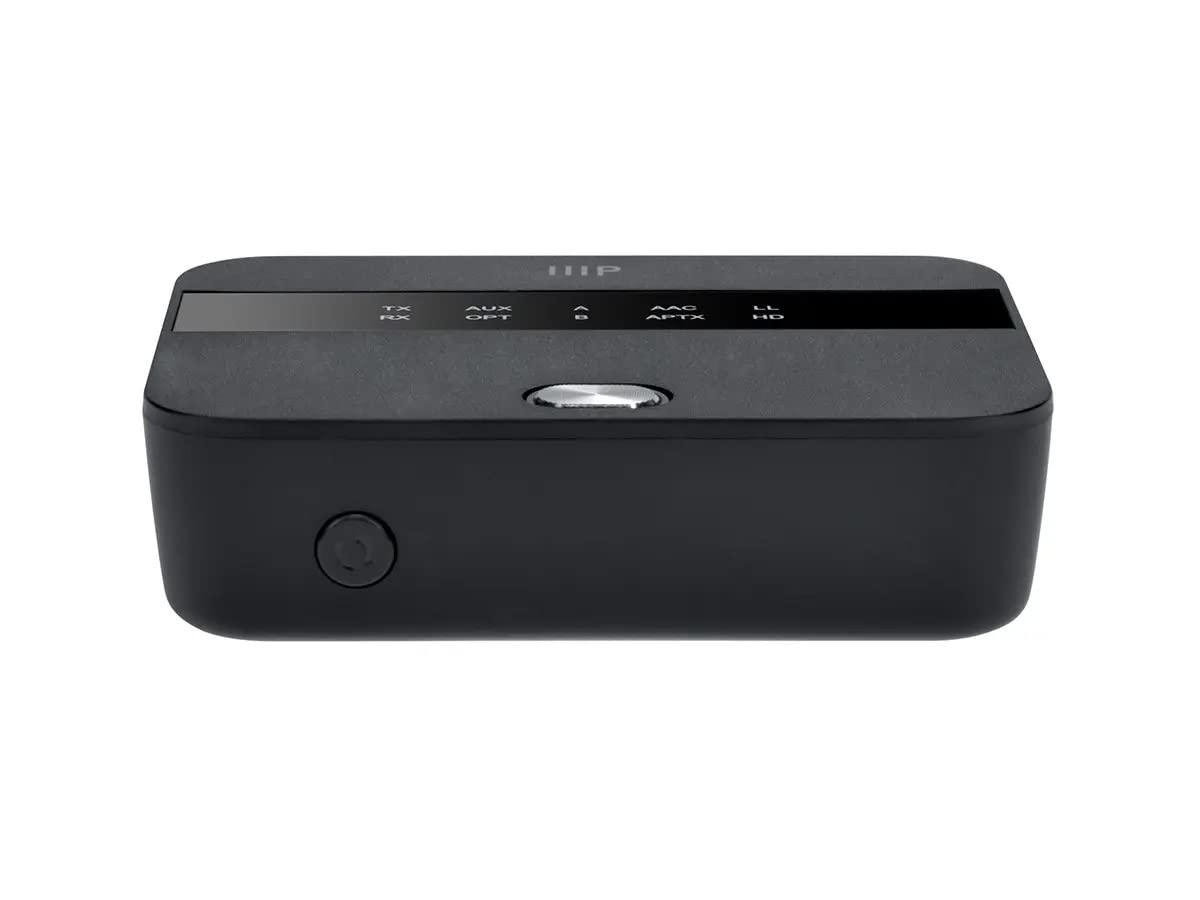 Monoprice Bluetooth 5 Long Range Transmitter and Receiver - with AptX HD and AptX Low Latency, SBC, AAC, Up to 32 Feet (10 Meters) Toslink/Optical