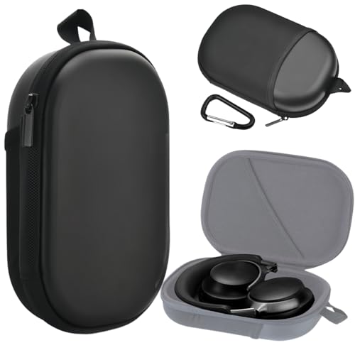 Honlyn Headphones Case for Bose QC45/QC35/QC25/QC15/QC Ultra II/Ultra Gaming Headset, QC25, PU Hard Shell Travel Carrying Case Bag with Cable Storage