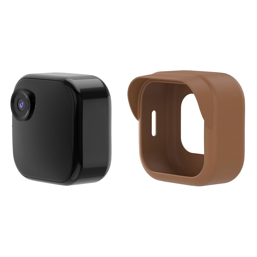 5 Pack Silicone Camera Housing Brim Design for Blink Outdoor 4 (4th Gen) (Dark Brown)