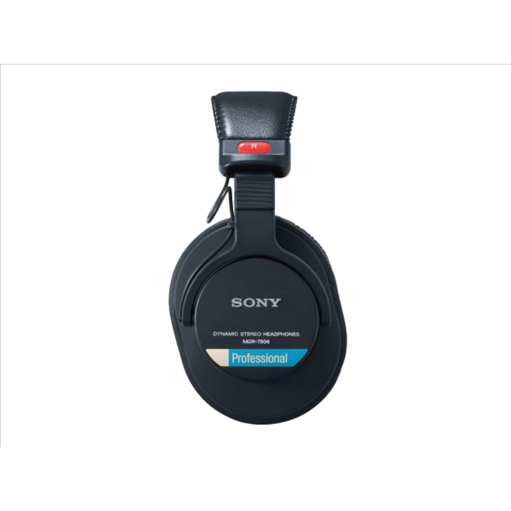 Sony MDR7506 Professional Large Diaphragm Headphones Bundle with Headphone Case Black and 1 YR CPS Enhanced Protection Pack