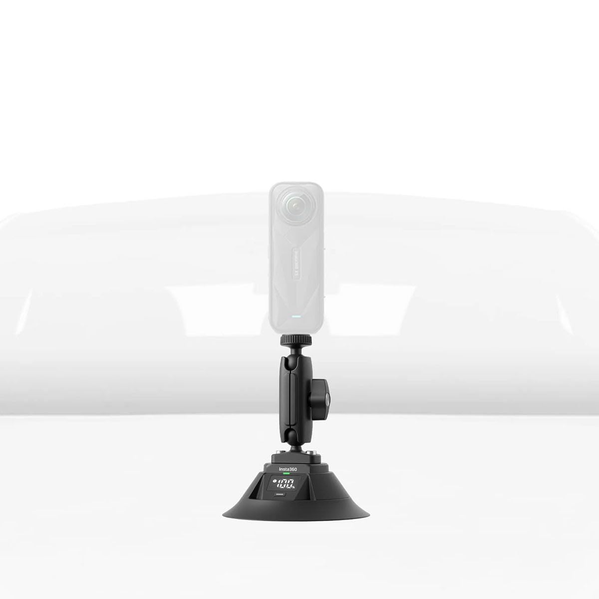 Insta360 Electric Suction Cup Mount - Action Camera Car Mount with Adjustable Double Ball Head for Off-Road Drives, Automatic Suction, Suction