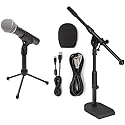 Samson Q2U Recording and Podcasting Pack USB/XLR Dynamic Microphone with Stand Upgrade