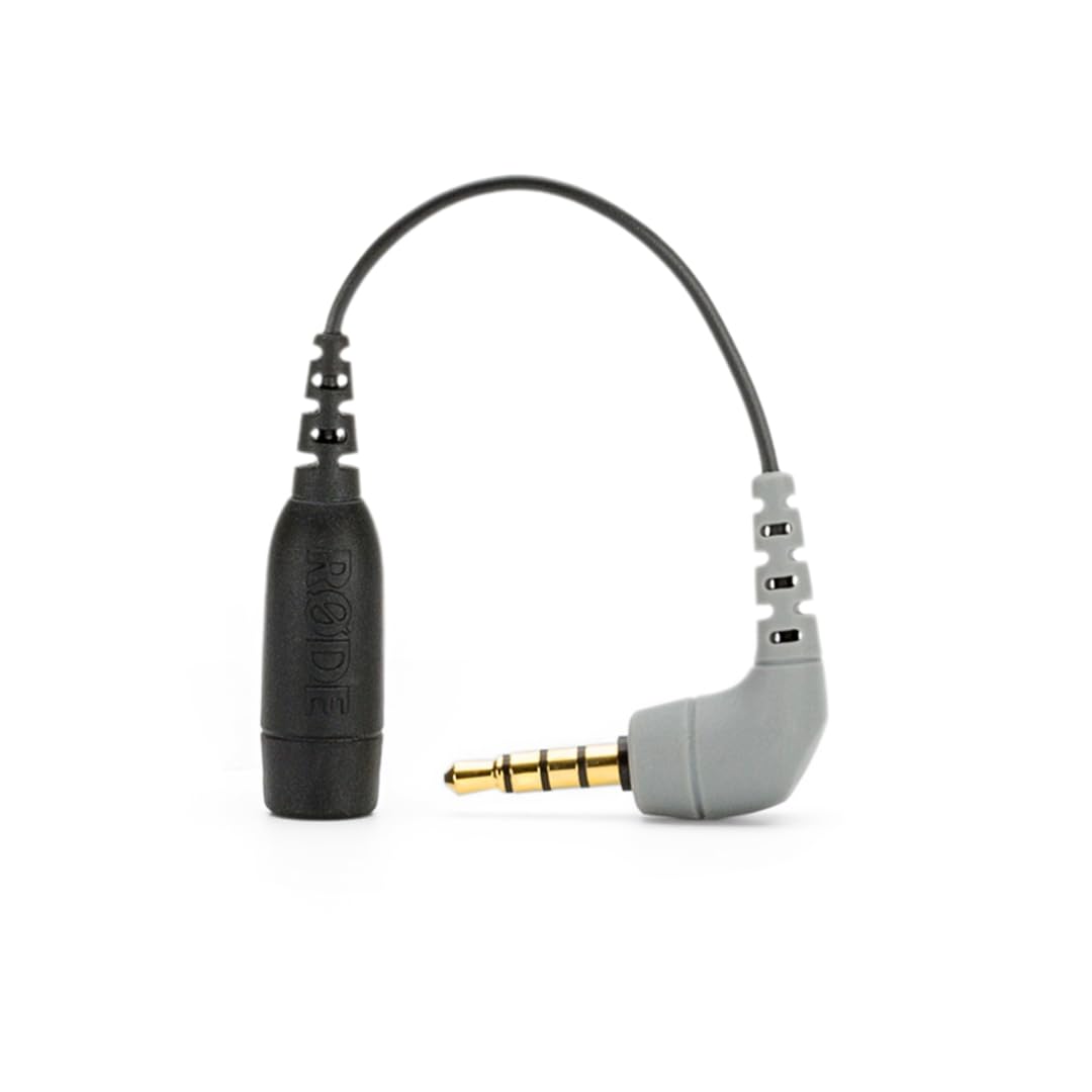 Rode SC4 3.5mm TRS to TRRS Microphone Cable Adaptor, 3 Inches