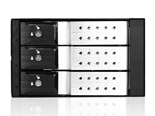 iStarUSA Group 2x5.25 to 3x3.5 SAS Cage (BPN-DE230SS-SILVER)
