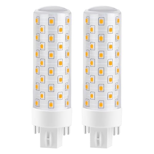 Makergroup GX24Q LED Bulbs, 3000K Warm White, 4-Pin Base CFL Light Bulb Replacement for 13W 18W 26W Compact Fluorescent Bulb in Bathroom Vent Fan