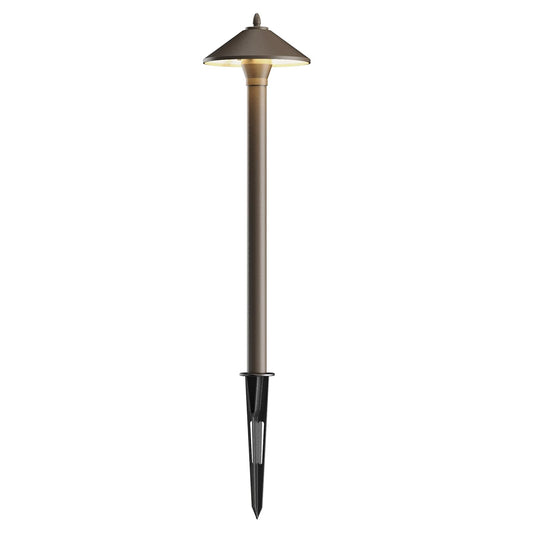 GOODSMANN Landscape Lighting Low Voltage Outdoor Path Lights Halogen Pathway Light Wired 10W 25 Lumen 2700K Warm White Metal 12V AC Bronze Electric