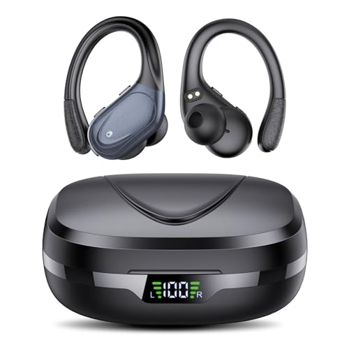 Ear buds Wireless Earbuds Bluetooth 5.3 Headphones 60hrs Playtime with Digital Display Sports Wireless Headphones with Earhook Deep Bass IPX7