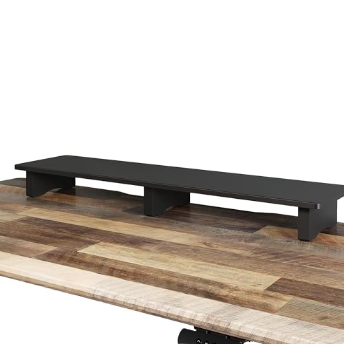 Vari Modern Monitor Riser - Large Dual Monitor Stand - Elevated Desk Shelf for Home Office Organization - Durable and Lightweight - Ideal for Computer