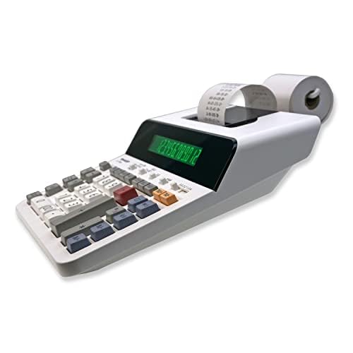 Sharp 12-Digit Printing Calculator with Extra Large 10-Digit Option, 8.0 LPS Thermal Printer, No Ink Required, Full-Sized Keyboard, Easy Paper Load