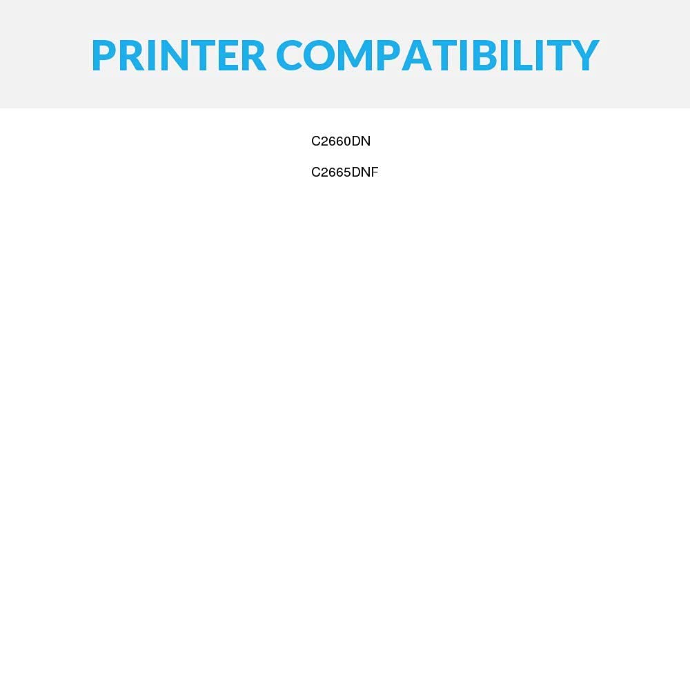 SPEEDYINKS Compatible Replacement for Dell High Yield Yellow Toner Cartridge 593-BBBR for use in Dell C2660dn C2665dnf Printers