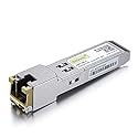 10GTEK 1.25G SFP-T, 1000BASE-T Copper SFP, SFP to RJ45 SFP Module Transceiver for Cisco SFP-GE-T, Meraki, Fortinet, Ubiquiti UniFi UF-RJ45-1G, D-Link