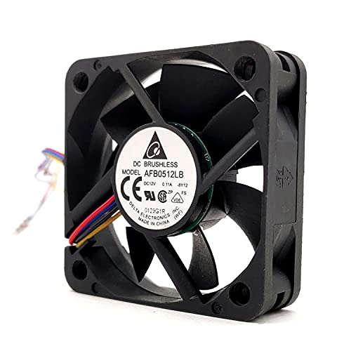 AFB0512LB Delta 12V 50mm Fan, 12V 0.11A 4-pin Silent Cooling Fan