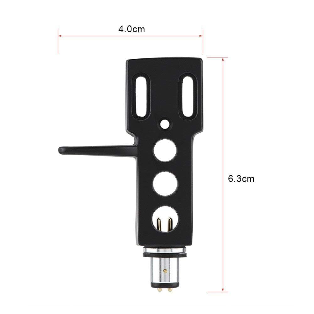 Phono Headshell with Wires, Universal Turntable Phono Headshell Mount Replacement with Wires