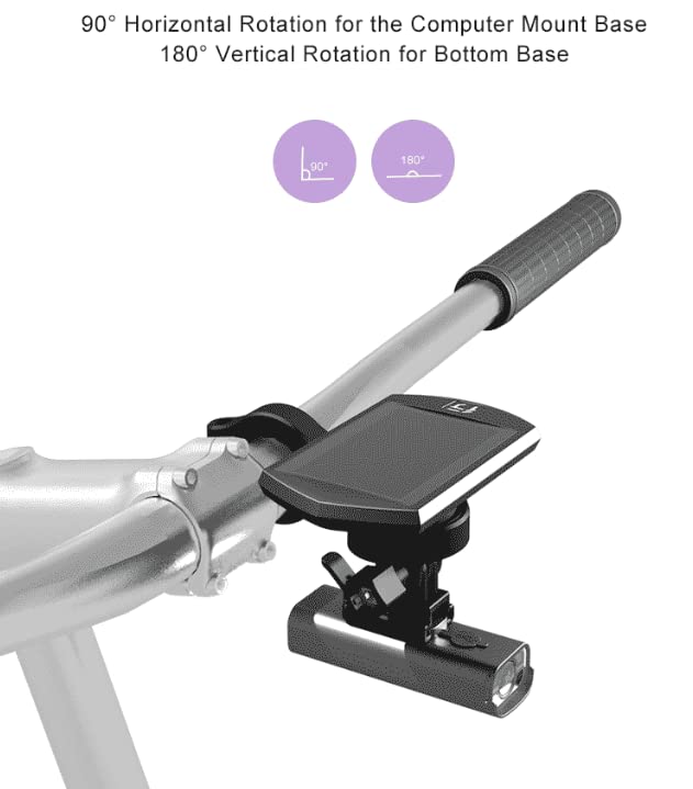 BrightRoad GoPro Front Bike Light Mount for BR-8000, Computer/Garmin/GoPro Style Camera Bike Headlight