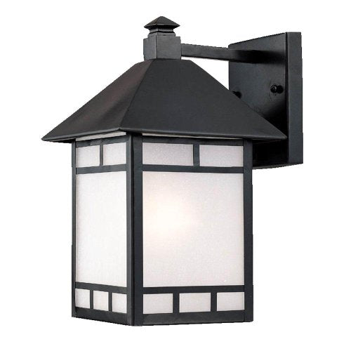 Acclaim 9022BK Artisan Collection 1-Light Wall Mount Outdoor Light Fixture, Matte Black