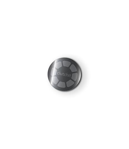 Clutchit 3-Pack Thick Magnetic Metal Replacement Plate with 3M Adhesive for Surfaces (Matte Black)