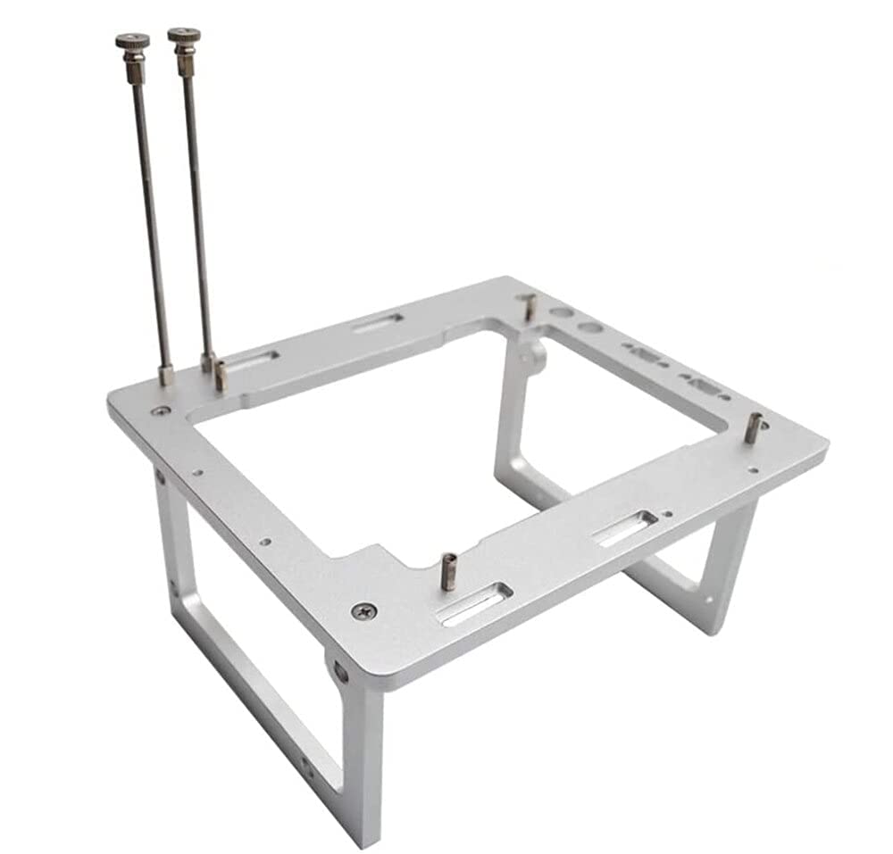 Open Air ITX PC Frame HTPC Water Cooling Test Bench Aluminum Case Bare Overclocking DIY Computer Frame Support Graphics Card Silver