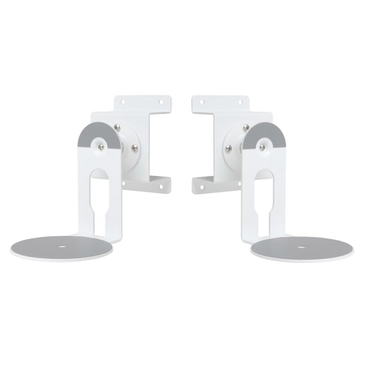 Fbyuitap 2 Pack Metal Wall Mount Compatible with Sonos Era 100, Adjustable Swivel Wall Mount Bracket Speaker Stand, White (White)