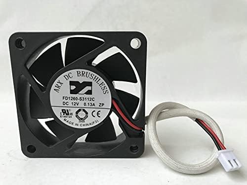 for FD1260-S3112C DC12V 0.13A 6cm Mute Cooling Fan