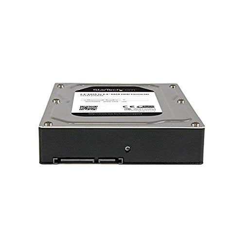 StarTech.com 2.5" to 3.5" SATA HDD/SSD Adapter Enclosure - External Hard Drive Converter with HDD/SSD Height up to 12.5mm (25SAT35HDD), Gray