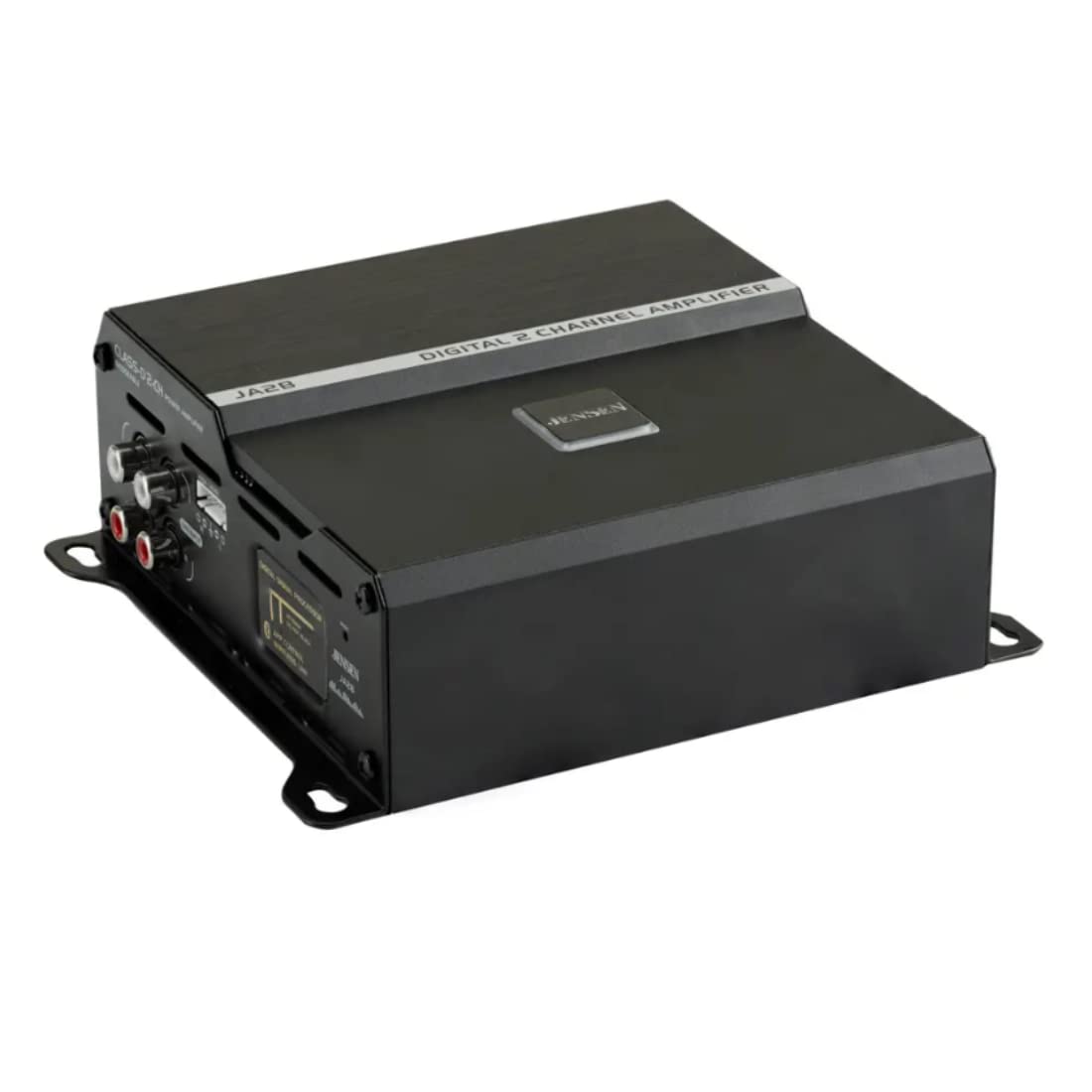 Jensen JA2B 225W RMS 2-Channel Class-D Car Audio Compact Amplifier with DSP