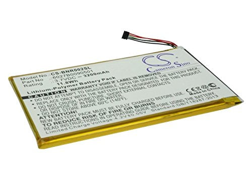 Cameron Sino Battery for Barnes & Noble BNRB200, BNRV200, BNRV200A, BNTV250, BNTV250A, DR-NK02, Nook 7", Nook Color, Nook Tablet