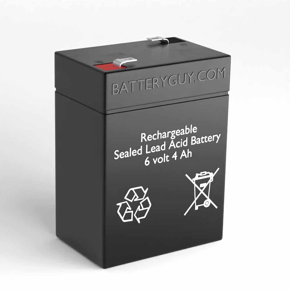 BatteryGuy DBL6V4A1 Replacement 6V 4.5Ah SLA Battery Brand Equivalent (Rechargeable) - Qty of 1
