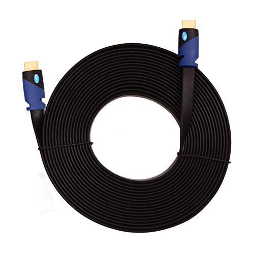 KAYO Flat HDMI Cable - 20 FT, High Speed HDMI Cable Flat Wire - CL3 Rated Supports 4K, Ultra HD, 3D, 2160p, 1080p, Ethernet and Audio Return (Latest