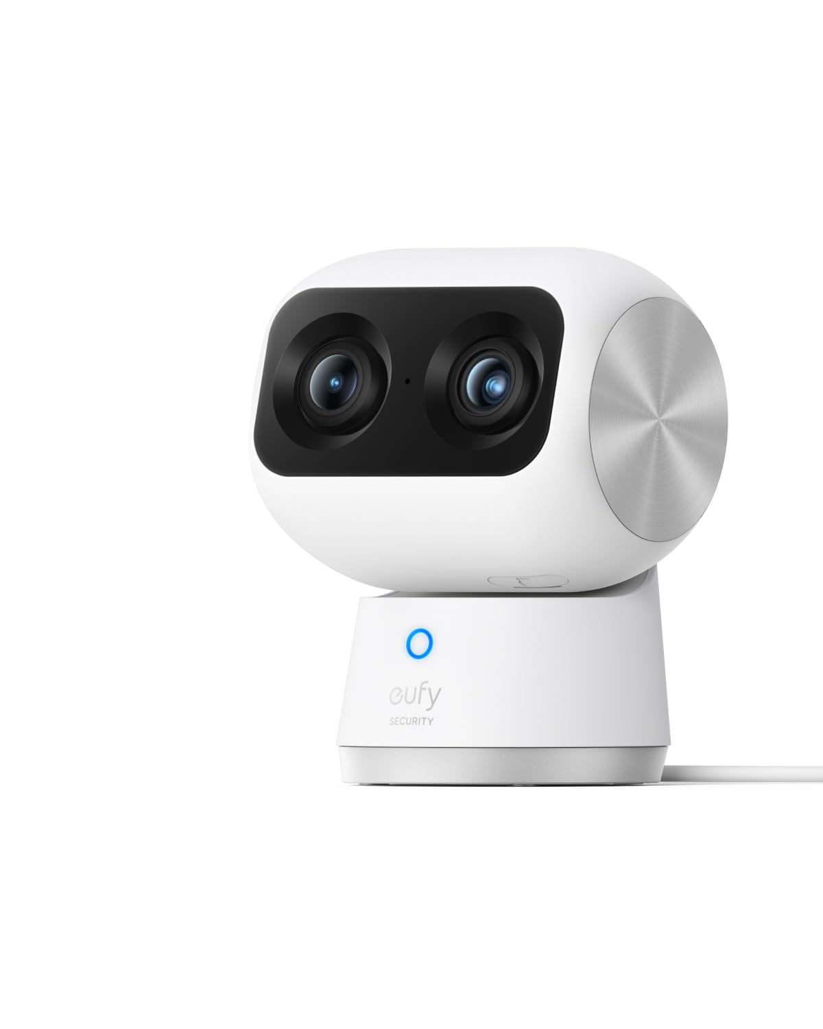 eufy Security 4K UHD Indoor Cam S350, Dual Cameras, 8× Zoom, 360° Pan & Tilt Security Cmera,AI Auto-Tracking,Baby/Pet/Nanny Camera, Human/Pet