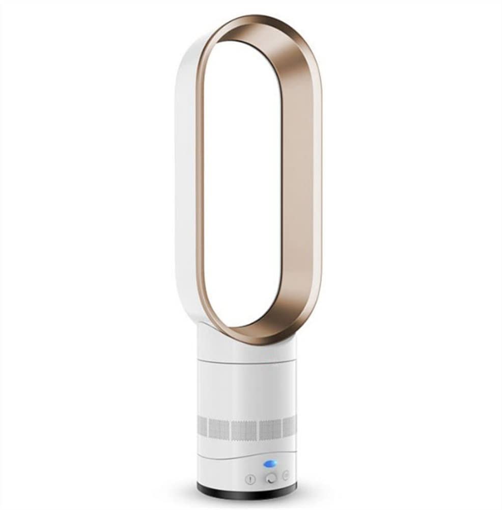 Bladeless Fan, Oscillating Fan, Standing Fan, Tower Fan, Quiet, Suitable for Bedroom Living Room Home Office (Color : Silver) (Gold)