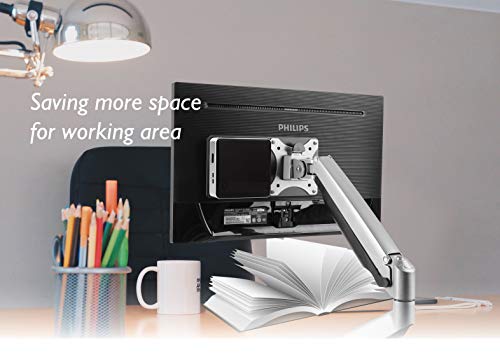 Mount Plus MP-CPB-7 Mounting Bracket Compatible with Intel NUC | VESA Monitor Arm Extension Plate Compatible with The NUC Mini PC Computer | Thin