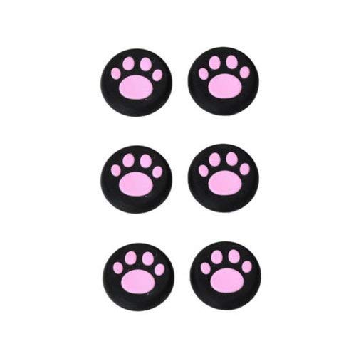 OSTENT 6 x Colorful Analog Joystick Button Protector for Sony PS4 Controller - Color Pink