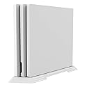 Chenkxin Vertical Stand for PS4 Pro, Built-in Cooling Vents and Non-Slip Feet Steady Base Mount Holder for PlayStation 4 Pro Console, White
