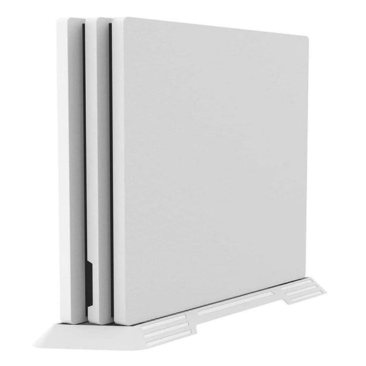 Chenkxin Vertical Stand for PS4 Pro, Built-in Cooling Vents and Non-Slip Feet Steady Base Mount Holder for PlayStation 4 Pro Console, White