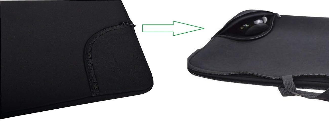 Portable Shockproof Dustproof Neoprene Keyboard and Mouse Case Bag, Perfect for Logitech MK570/MK550 Wireless Wave K350 Keyboard and Mouse Combo