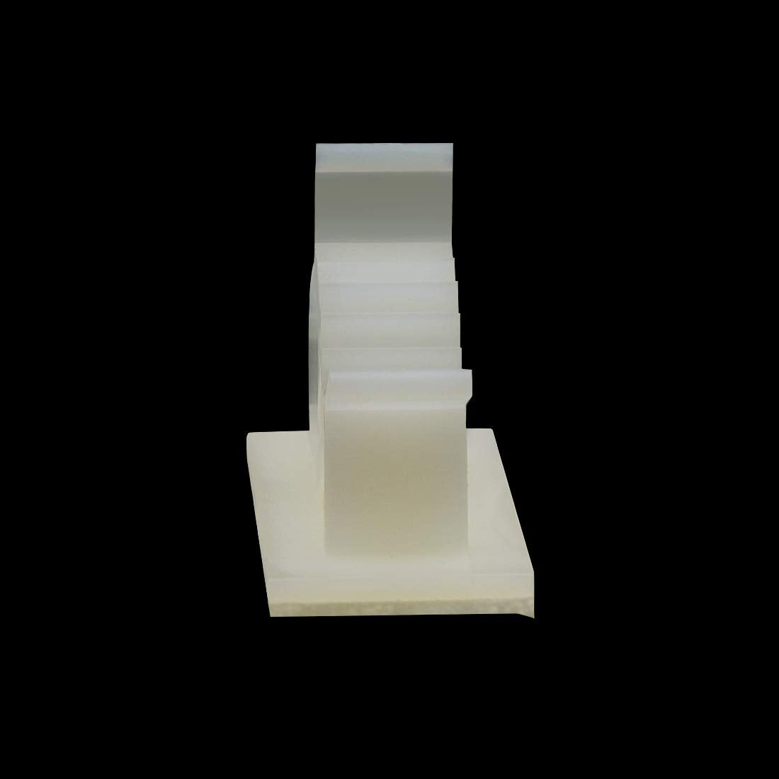 Adhesive White Cable Clips (25 Pieces,L Size) Cable Wire Management Organizer Cable Tie Clamp Holder for Car, Office and Home