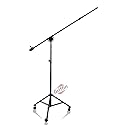 GRIFFIN 11FT Tall Rolling Mic Boom Stand (Extended XHeight Edition) with Telescopic Arm & Tripod Base - Studio Microphone Wheeled Stand for Overhead