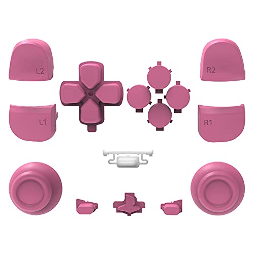 WPS Replacement Clip Shell Thumbsticks Dpad R1 L1 Trigger Full Buttons Set for PS5 PlayStation Controller (Purple)