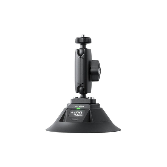 Insta360 Electric Suction Cup Mount - Action Camera Car Mount with Adjustable Double Ball Head for Off-Road Drives, Automatic Suction, Suction