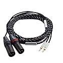 Fanmusic ZY Cable ZY-261 2XLR Male Balance Plug Cable HD700 HE400i Headphone Extension Cords Upgrade Cable