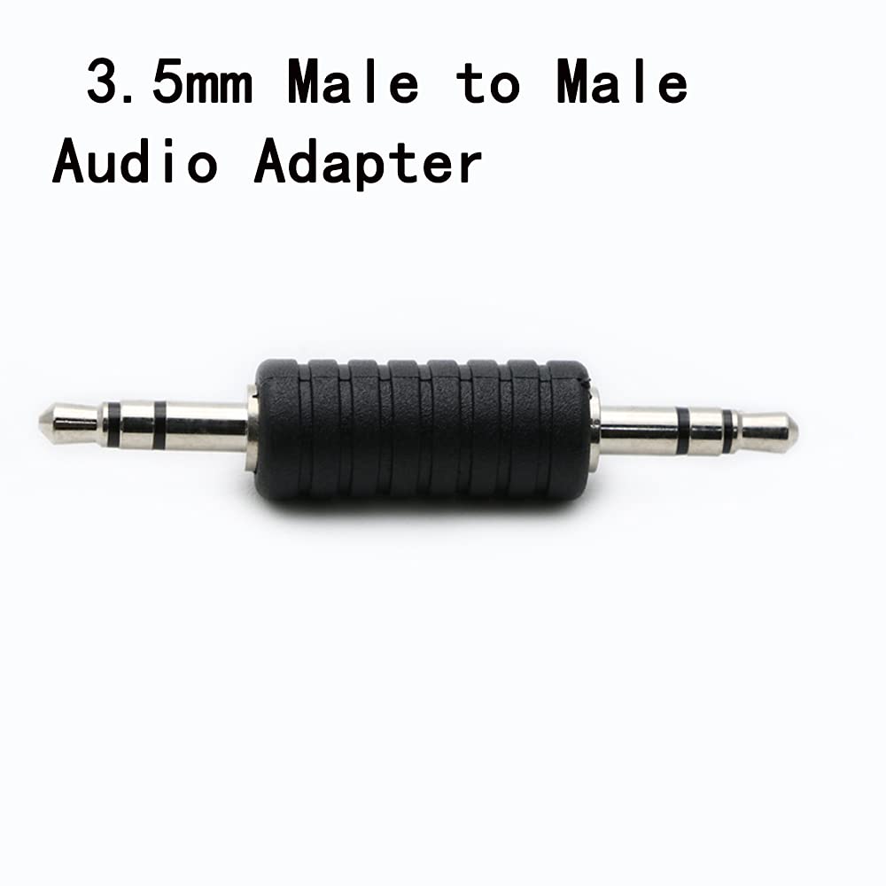 rgzhihuifz 3-Pack 3.5mm Jack to 3.5mm Audio Male Adapter Connectors