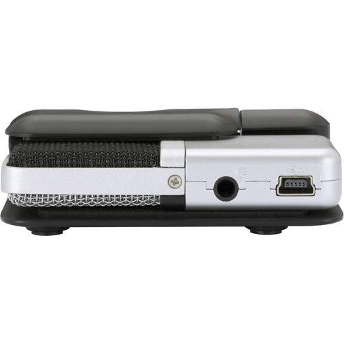 SAMSON Go Mic Portable Clip-on USB Condenser Microphone (Titanium)- USB 2.0 Hub with Individual LED lit Power Switches + Cleaning Cloth - Deluxe