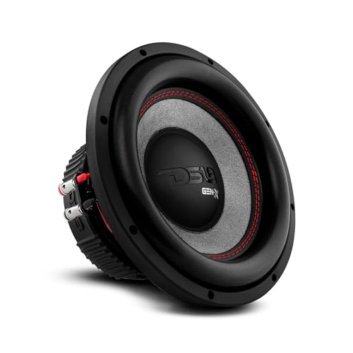 DS18 GEN-X104D Subwoofer in Black - 4 Layer Black Aluminum Voice Coil, 10", 800W Max Power, 400W RMS, Dual 4 Ohms, DVC - Powerful Car Audio Bass